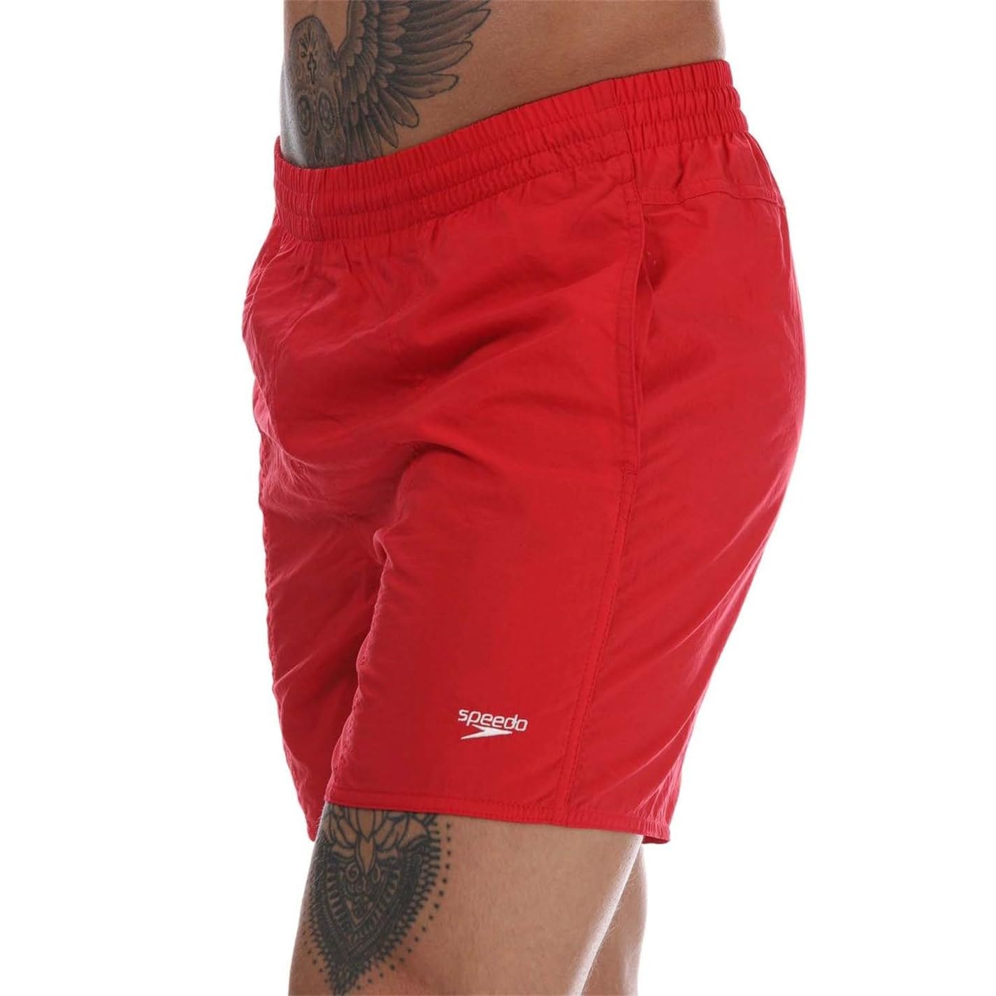 Speedo Men Solid Leisure Watershorts, Fed Red, Medium