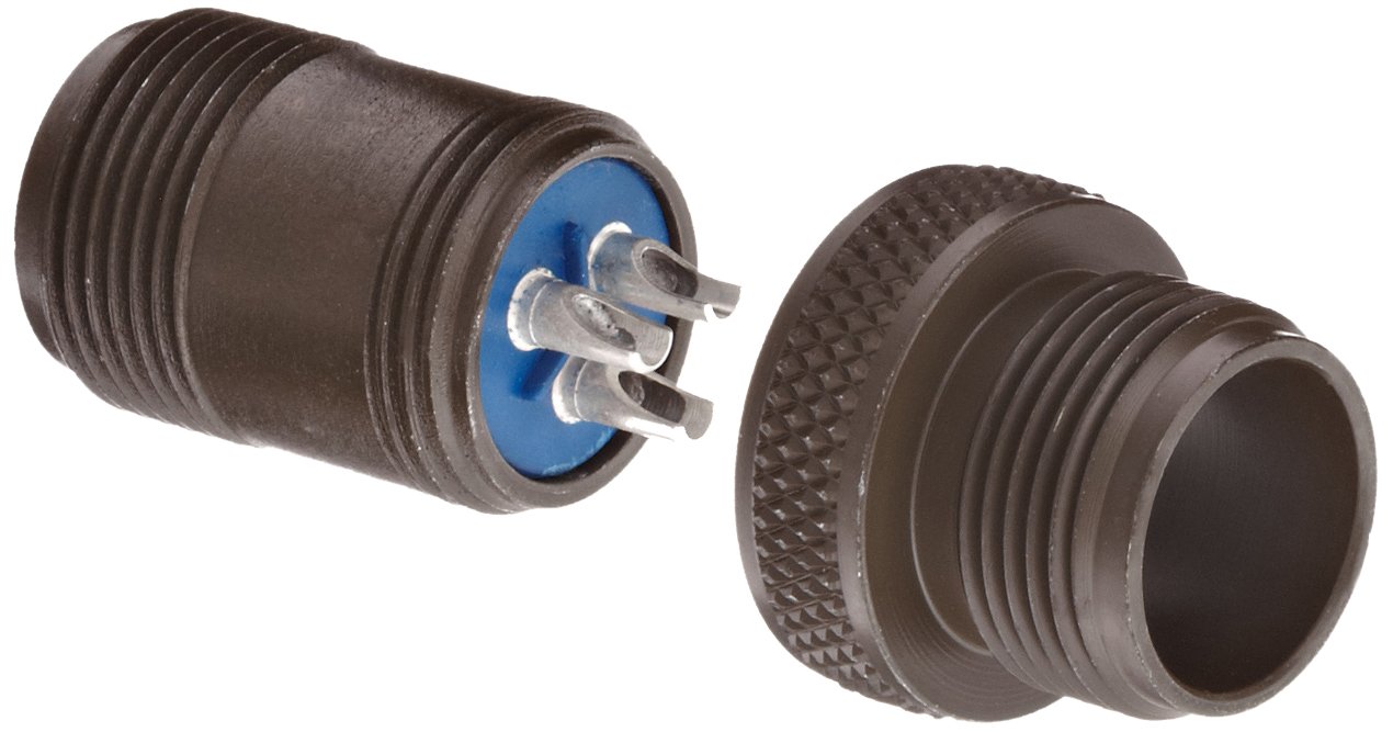 Amphenol Industrial 973101A10SL3P Circular Connector Pin, Threaded