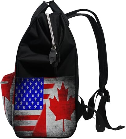Amazon Com Alaza American Usa Flag Book Backpack Large Mummy Nappy Travel Bag Tote Bag Sports Outdoors