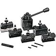 0XA Quick Change Tool Post Set for Sherline and Taig Lathes - Includes Five Tool Holders and mounting Stud, LittleMachineShop.com (4039)