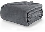 Mainstays Plush Blanket King, Grey