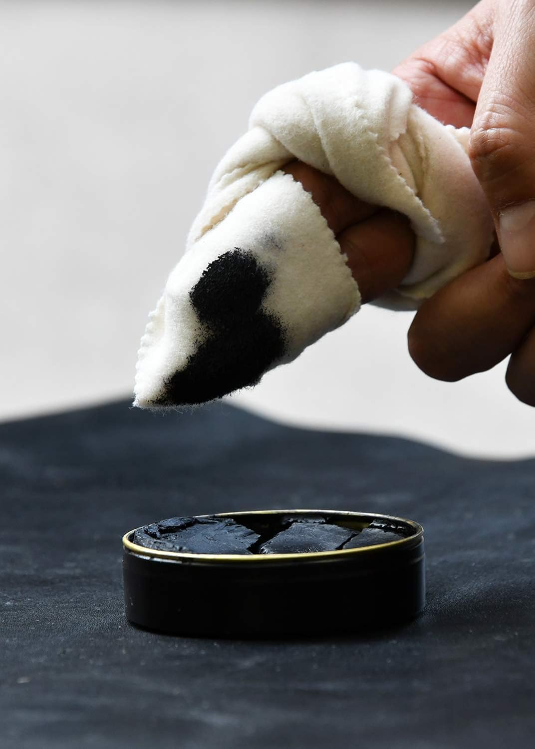 Saphir Pate De Luxe Shoe Polish 50ml - Black: Clothing