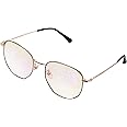 Prospek Blue Light Blocking Glasses for Women Oversized I Lightweight Titanium Frame for Computer with Anti-glare to Reduce Eyestrain I AURA