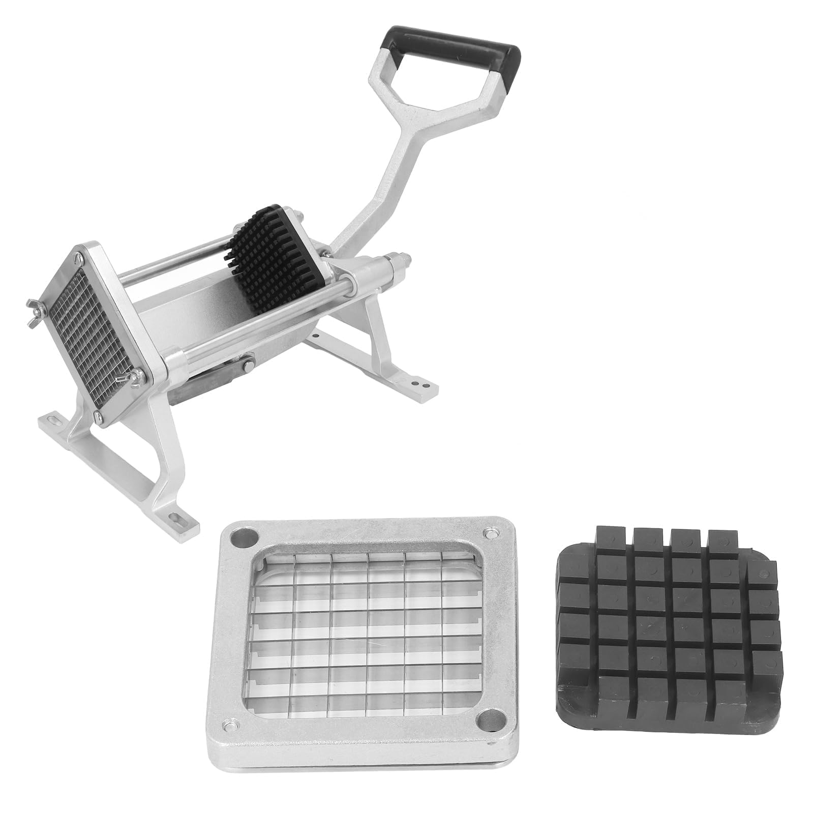 Potato Chipper French Fry Cutter Stainless Steel French Fry Potato Cutter Fry Potato Slicer for Home and Commercial Use (12mm)