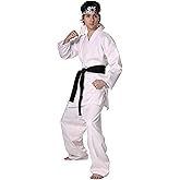 The Karate Kid Costume | Daniel San Outfit | Miyagi Do Uniform | Martial Arts Black Belt, Headband Apparel