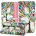 iPhone SE Case,iPhone 5S Case,iPhone 5 Case,JanCalm [Kickstand] NEW Pattern Premium PU Leather Wallet [Card/Cash Slots] Flip Case Cover for iPhone 5 5S SE + Crystal Pen (Beautiful tree)