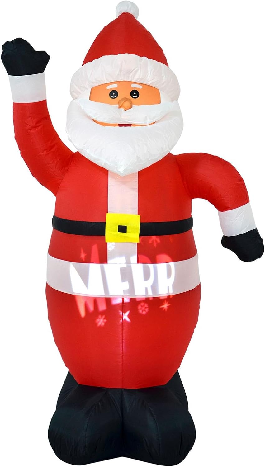 Mr Crimbo 6ft Giant Inflatable Santa Claus Novelty Christmas Xmas