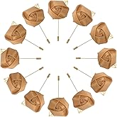 MECCANIXITY Groom Boutonnieres Rose Boutonnieres Pins for Men Wedding Ceremony Anniversary Formal Dinner Party