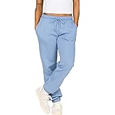 Forever 21 Women's Fleece Joggers - Patch-Detail Sweatpants with Elastic Waistband