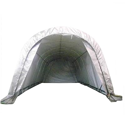 Delta Canopies 20'x12 'Carport Gris / Blanc