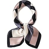 ANDANTINO 100% Mulberry Silk Square Scarf for Hair-25.6" X25.6'' Women Men Natural Silk Neckerchief Digital Printed Headscarf