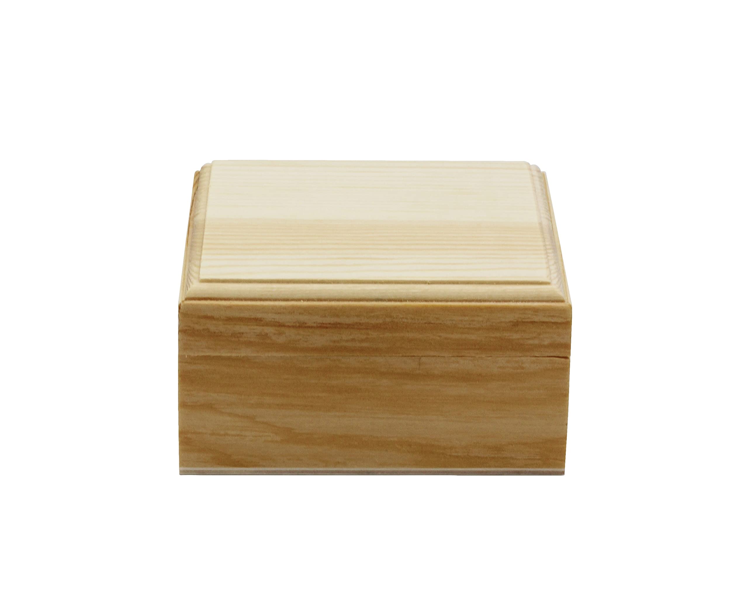 Creative Hobbies® Unfinished Mini Wood Craft Box with Hinged Lid and Magnetic Closure, 3.5 Inch - Perfect for Arts, Crafts, and Personalized Gifts