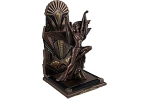 Veronese Design The Winged Woman Metallic Copper Finish Art Deco Single Bookend Statue