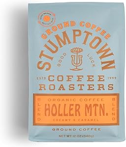Stumptown Coffee Roasters, Organic Medium Roast Ground Coffee - Holler Mountain 12 Ounce Bag, Flavor Notes of Citrus Zest, Ca