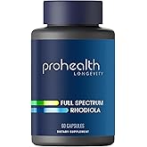 ProHealth Full Spectrum Rhodiola | 60 Capsules | Adaptogen Blend with Rosavins & Salidrosides for Stress, Mood, Energy & Cognitive Support | USA Manufactured, Triple Lab-Tested