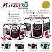 PicassoTiles PET4FUN PN935/PN945 Portable Pet Puppy Dog Cat Playpen Crates Kennel w/Water Resistant 600D Oxford, 210D Nylon, Carrying Bag, Collapsible Bowl, Removable Mesh Cover 2 Sizes