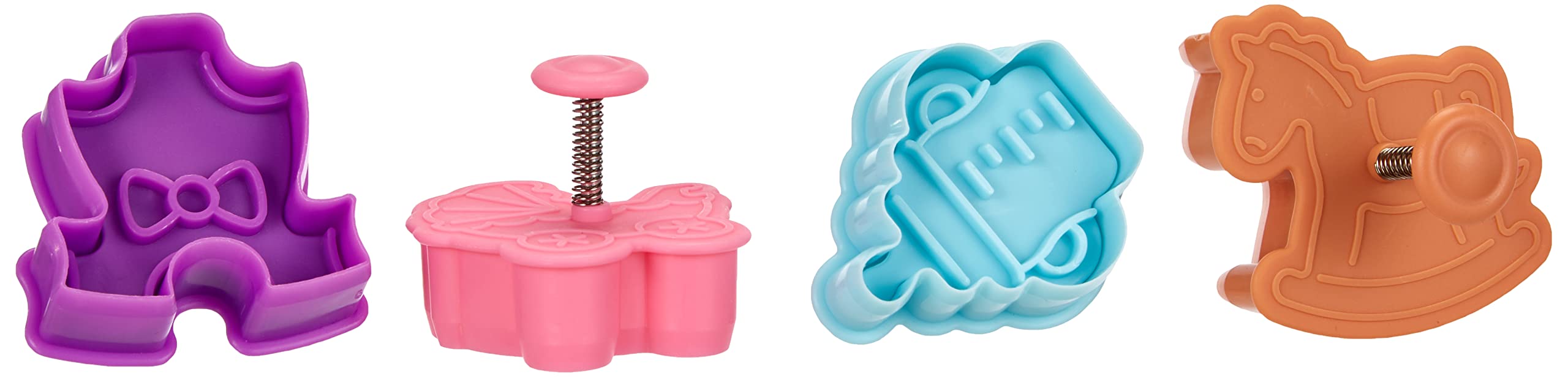 IBILI 734900 - Set 4 cortapastas con expulsor Baby