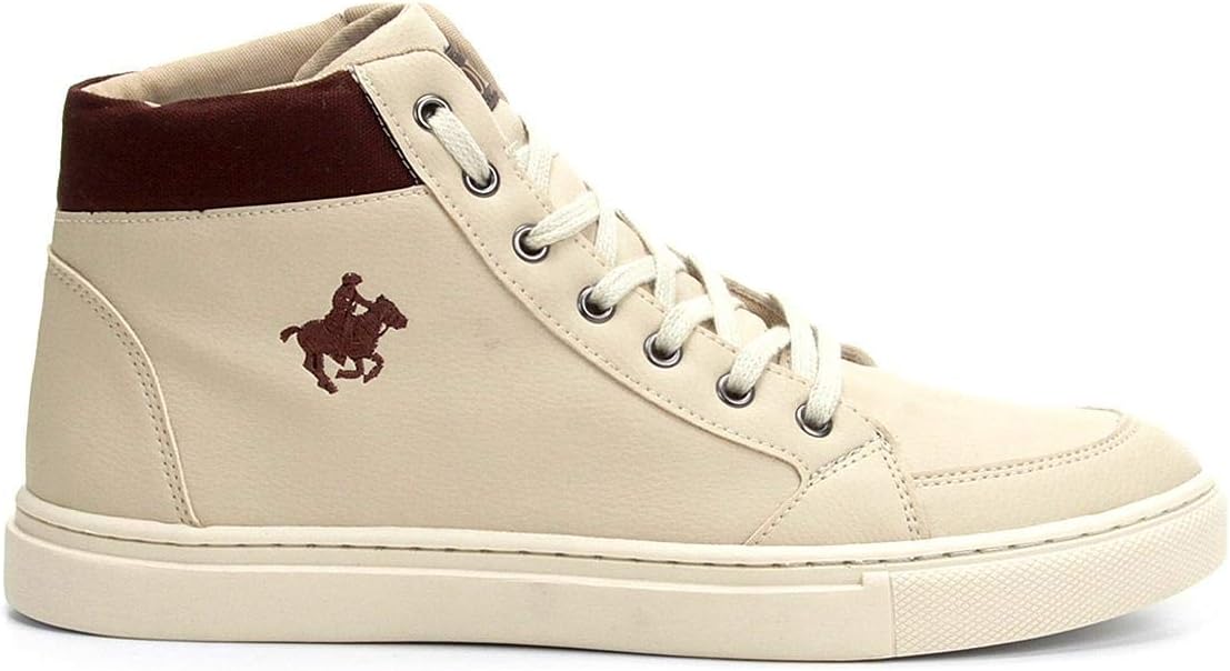 sapatênis polo up cano médio mustang masculino