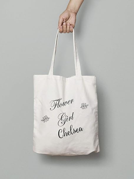 personalised flower girl bag