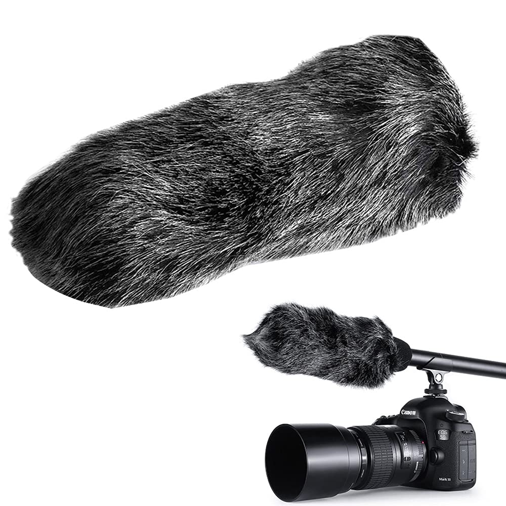 Fur Pop Filter, Furry Pop Filters, Microphone Pop Filters, Noise Filtering and Improve Recorded Sound Quality, for Interviews,business Conferences, Speech, Stage, Film and Television Video Makings
