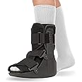 BraceAbility Short Walking Boot - Orthopedic Medical Walker Cast for Broken Toe Injuries, Sprained Ankles, Metatarsal Stress, Post-Op Support Left or Right Foot Fracture Shoe Fits Men and Women (S)