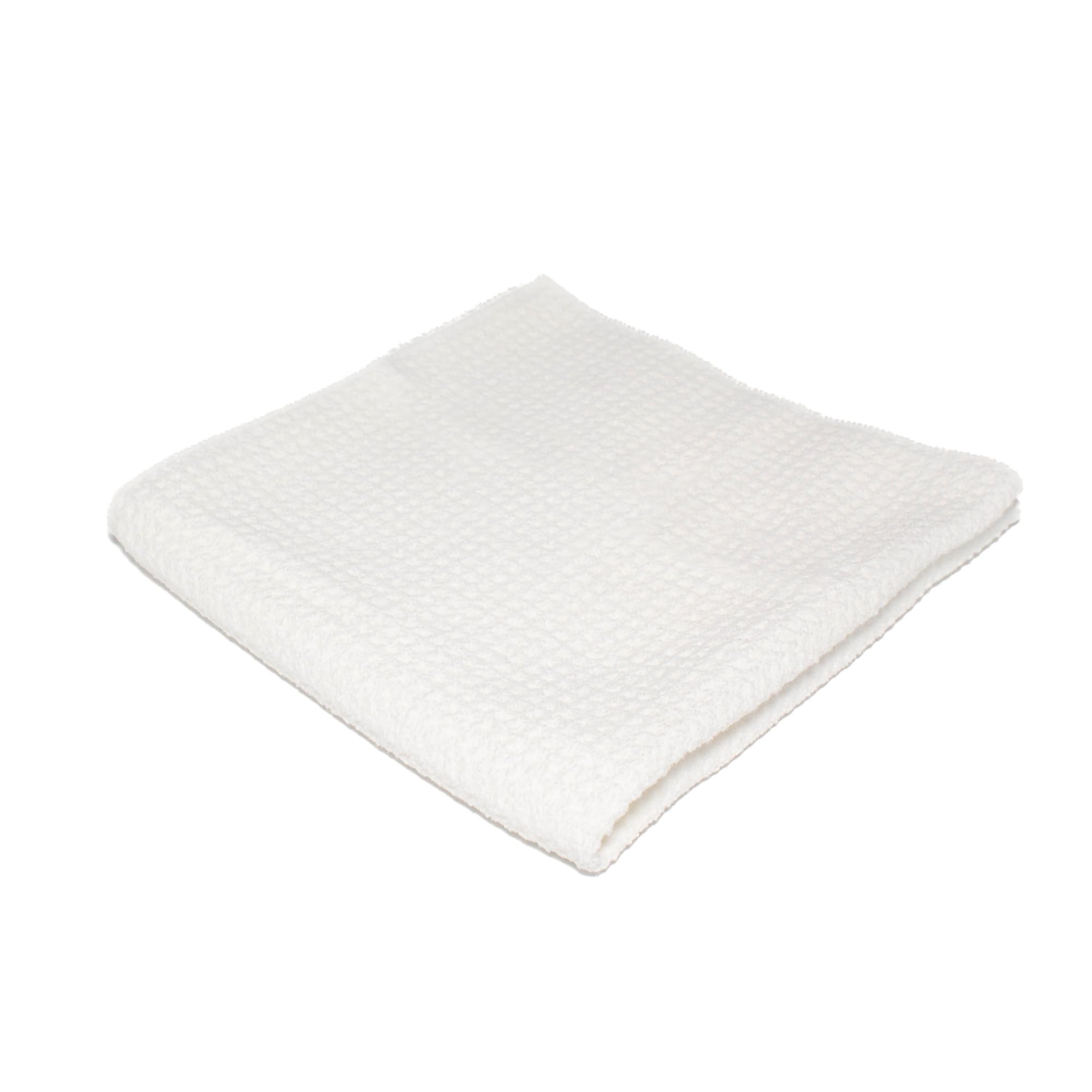 Mammoth Microfibre MM-WWG All Glass Cleaning Waffle Weave Microfiber Towel, White