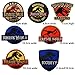 JURASSIC PARK 7 PCS Logo Patch Jurassic World Fallen Kingdom Dinosaur Theme Logo Series New 2018 Movies Embroidered Sew/Iron on Badge DIY Appliques