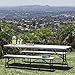 Best Choice Products 6 foot Portable Folding Bench, Sturdy Lightweight Plastic Multipurpose Bench Seat for Indoor Outdoor Use - White