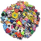 Bokcharms 100 Pcs Random Shoe Charms Fit Croc shoes & Wristband Bracelet Party Kids Gifts