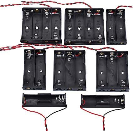 Amazon Keeyees 電池ボックス 電池ケース 1 5v 単3電池用 1本 2本 3本 4本 2個ずつ 8個入り リード線付き プラスチック製 Keeyees スペーサー