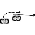 Baja Designs S2 Sport Black LED Light Pod Pair - 2PCS LED with Wiring Harness (Wide Cornering; Clear)