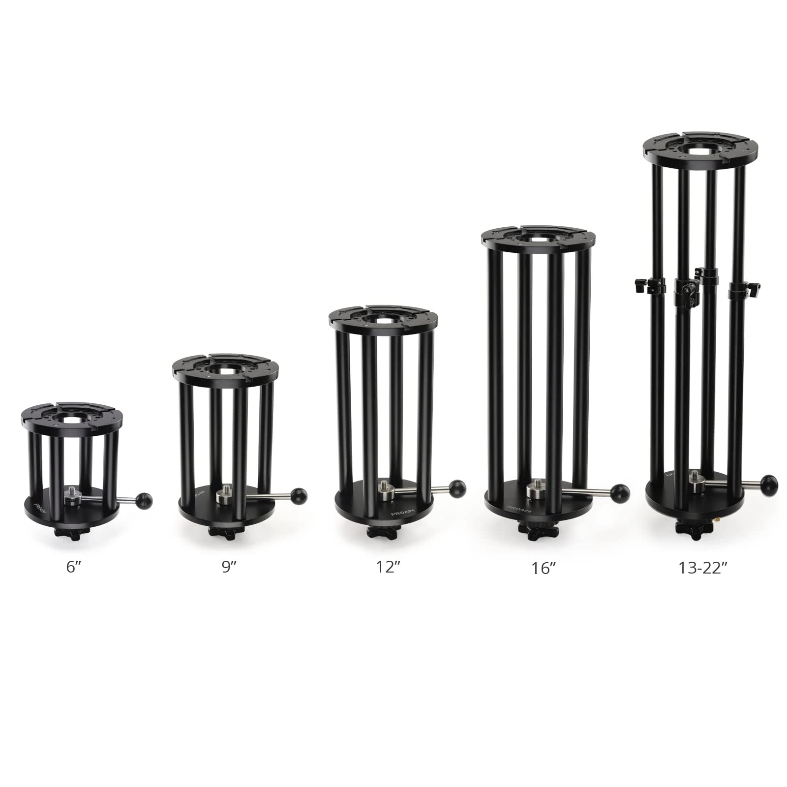 PROAIM 6”/15cm Camera Height Riser for Mitchell Dollies/Mitchell Base Mount Products. Secure & Quick Lock Mechanism - Solid & Reliable Allows Multiple Configurations (MR-291-00)