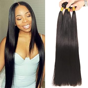 Amazon Com Newness Brazilian Virign Human Hair 6 Bundles 28 30