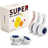 NIIMBOT N1/B18 Mini Label Storage Set, 6Rolls(3M Each) for Whole Home Organization, Switch Stickers, Cables, Kitchen Jar, Tools, Circuit Breaker Labeling, Waterproof, Oilproof, Long Storage Time