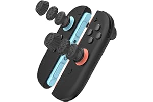 Baoyemes Thumb Grips Set for Nintendo Switch 2/Pro, Anti-Slip Joycon Controller Caps, Ergonomic Design, Enhanced Gaming Grip, Thumb Grip Caps, Switch 2 Joystick Caps, Black, 3 Pairs (6 PCS)