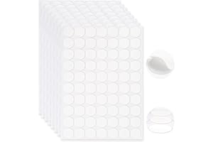 20mm Double Sided Sticky Dots, 560PCS Clear Sticky Tack Dot, Glue Point Dots Removable No Trace for Crafts Festival Decoratio