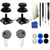 iParto 2 Pack Joystick Replacement for Oculus Quest 3 / Quest 3S Controller Analog ThumbStick with 2 Caps Replacement for Meta Quest 3 / Quest 3S Controller (2 Joysticks + 2 Caps)