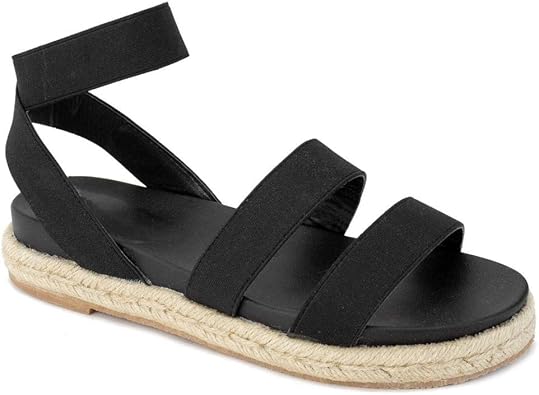 stretch platform sandals