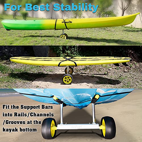 GanFindX Heavy Duty Kayak Cart for Carrying Kayaks and Canoes 100 kg