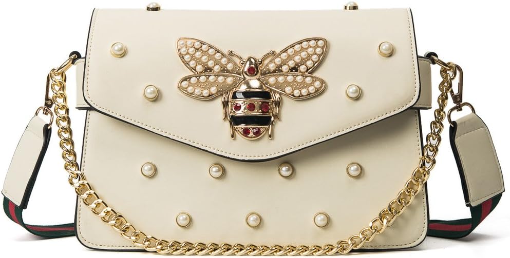 Women Messenger Bags Little bee Handbags crossbody bags Shoulder Bags Designer Handbags with pearl