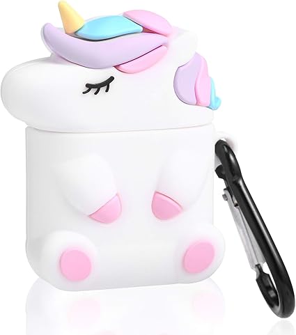 Amazon Com Joyleop 3d Candy Unicorn Case Compatible With Airpods 1 2 Cute Cartoon Fun Funny Animal Kids Girls Teens Cover Kawaii Cool Animal Fashion Soft Silicone Character Airpod Skin Cases For Air Pods 1 2