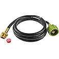 Adapter Hose 6501 for Weber Baby Q, Weber Q 100, Weber Q 120, Q1200, Weber Q, Weber Q 200, Weber Q 220 Series and Gas Go-Anywhere Grills, 6-Feet, Black