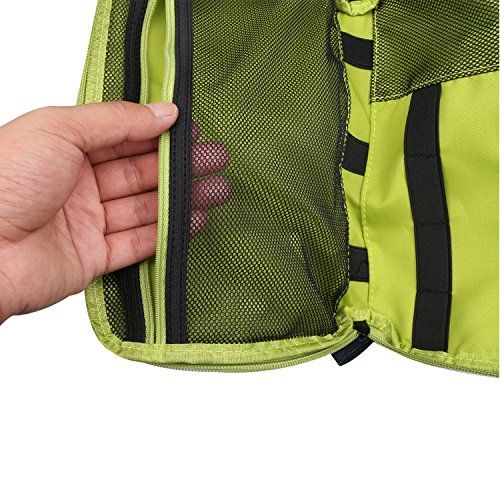 BUBM Universal Electronics Accessories Carry Case/Portable Travel Organizer Bag for USB Cable, SD Card, Hard Drive, Power Bank and More, Multi-Functional Storage Bag with Handle (Large, Blue)