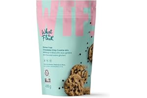 WHAT THE FLOUR Chocolate Chip Cookie Mix - Gluten Free Cookies Baking Mix - Vegan Friendly, Peanut Free, Rice Free, School Sa