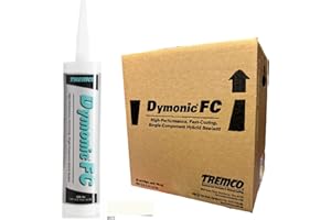 Tremco White Dymonic FC High-Performance, Fast-Curing, Single-Component, Hybrid Sealant (960806-323), Case of 30