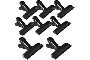 Gelapa 8 Pack Chip Clips, Stainless Steel Bag Food Clips with Airtight Seal, Heavy Duty Snack Clamp Clips for Food Storage Sa