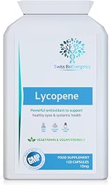 Swiss BioEnergetics Lycopene 15mg 120 Capsules Nutritional Supplement view 6