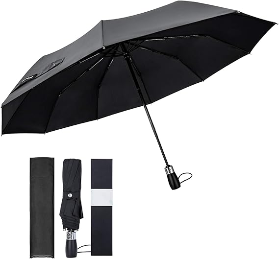 Amazon 折りたたみ傘 ワンタッチ自動開閉 紳士雨傘 耐風撥水 携帯便利 晴雨兼用 メンズ 大きい 軽量 折り畳み傘 実木ハンドル 頑丈10本傘骨 116cmビッグサイズ 丈夫な おりたたみ傘 梅雨対策 台風対応 プレゼント 収納ポーチ ギフト箱付き 新版構造