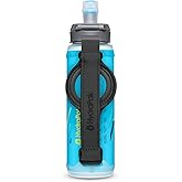 HydraPak SkyFlask Speed Handheld Running Water Bottle (350ml, Malibu) | Collapsible, Adjustable Strap, Lightweight, Spill-Proof Cap, Fast Refills, High Flow, Ambidextrous, for Running