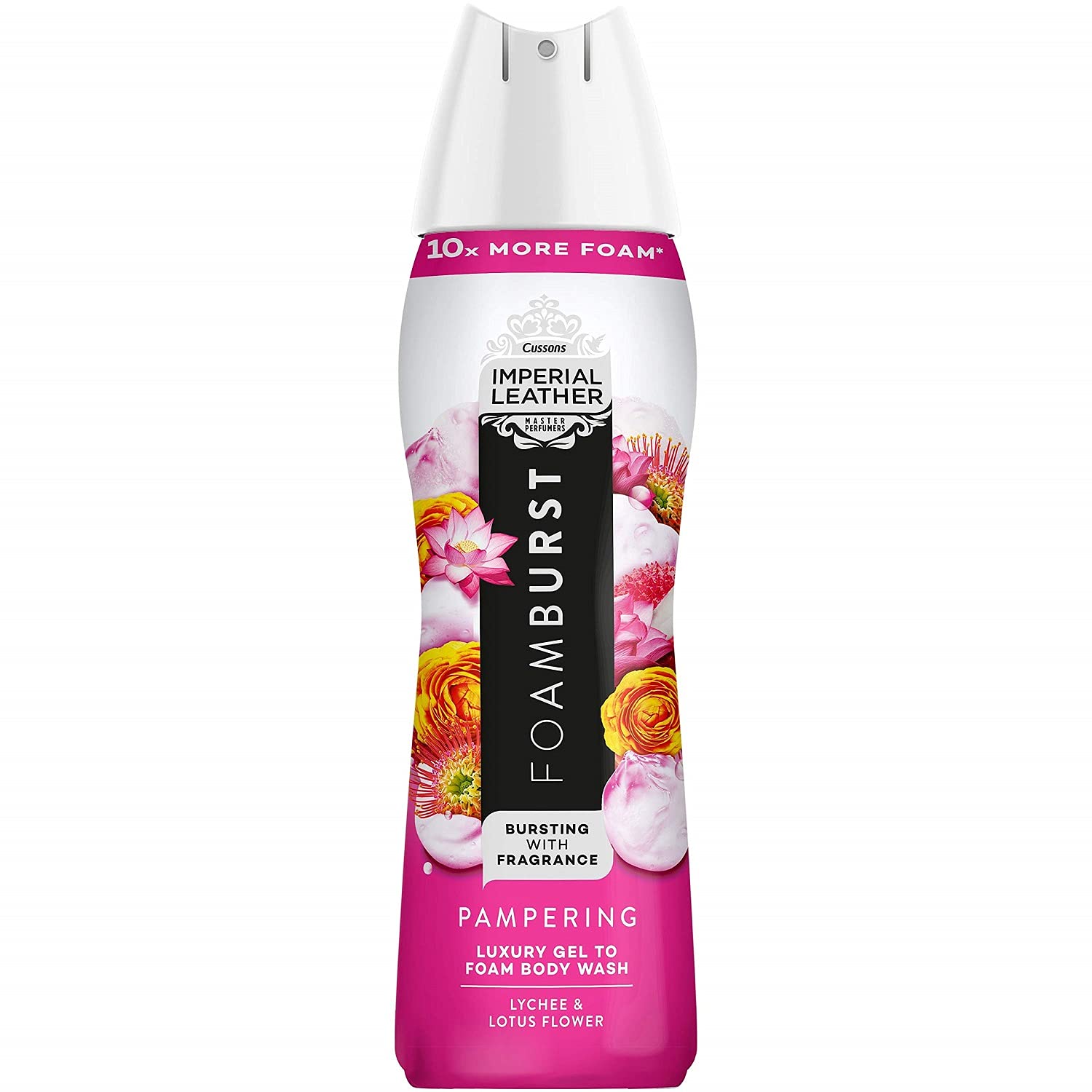 Imperial Leather Foamburst Foaming Body Wash, Pampering, 6 x 200ml Multipack